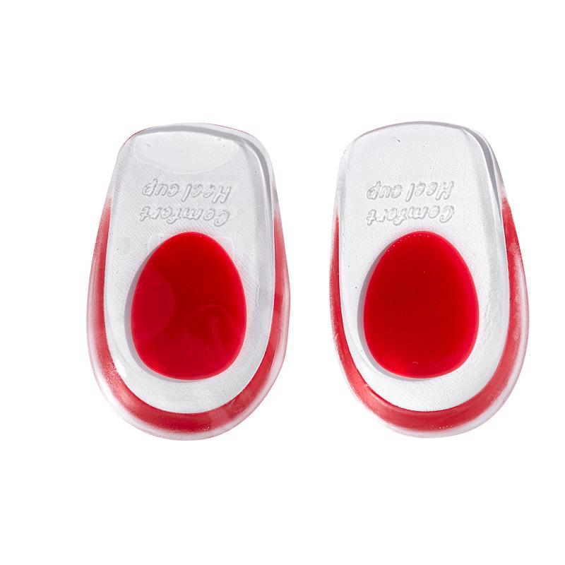 

Thickened Silicone Gel Heel Pad - Soft, Comfortable, Two-Color Rear Foot Cushion Insole.