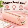Large-capacity Silicone Pencil Case Cute Stationery Bag Kids Stationery Bag Pen Pouch  Kids