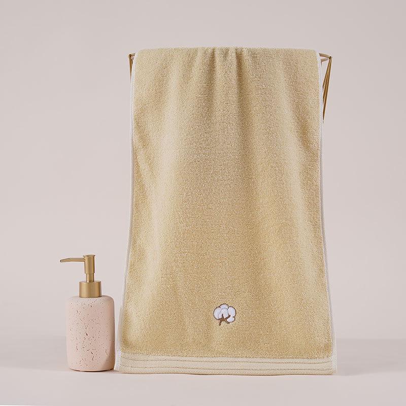 Pure Cotton Absorbent Face Towel - Plain Color, Home & Adult Use, Embroiderable Gift