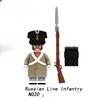 Napoleonic Wars Military Soldiers Building Blocks WW2 Mini Action Figures French British Fusilier Rifles Weapons Toys For Kids