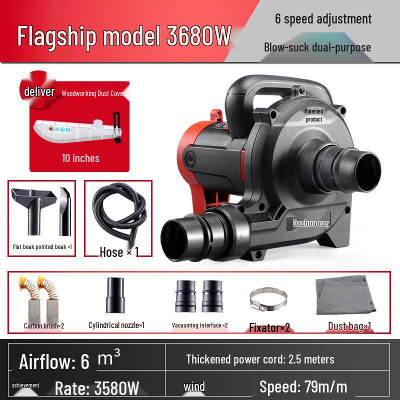 High-Power Industrial Vacuum Cleaner & Dust Collector for Woodworking and Grinding