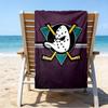 Asciugamano da Spiaggia in Microfibra Anaheim Ducks Hockey Team, Leggero e Asciugatura Rapida, per Viaggi Estivi, Essenziale per la Spiaggia, Piscina all'Aperto