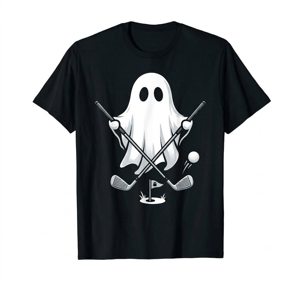 Golfer Halloween Costume Ghost Golf Ball Apparel Tee Gift T-Shirt