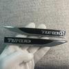 2pcs Metal Badges TURBO Turbocharger Fender Car Emblem Durable Vehicle Modification Additions Enhance Aesthetics Compatible with