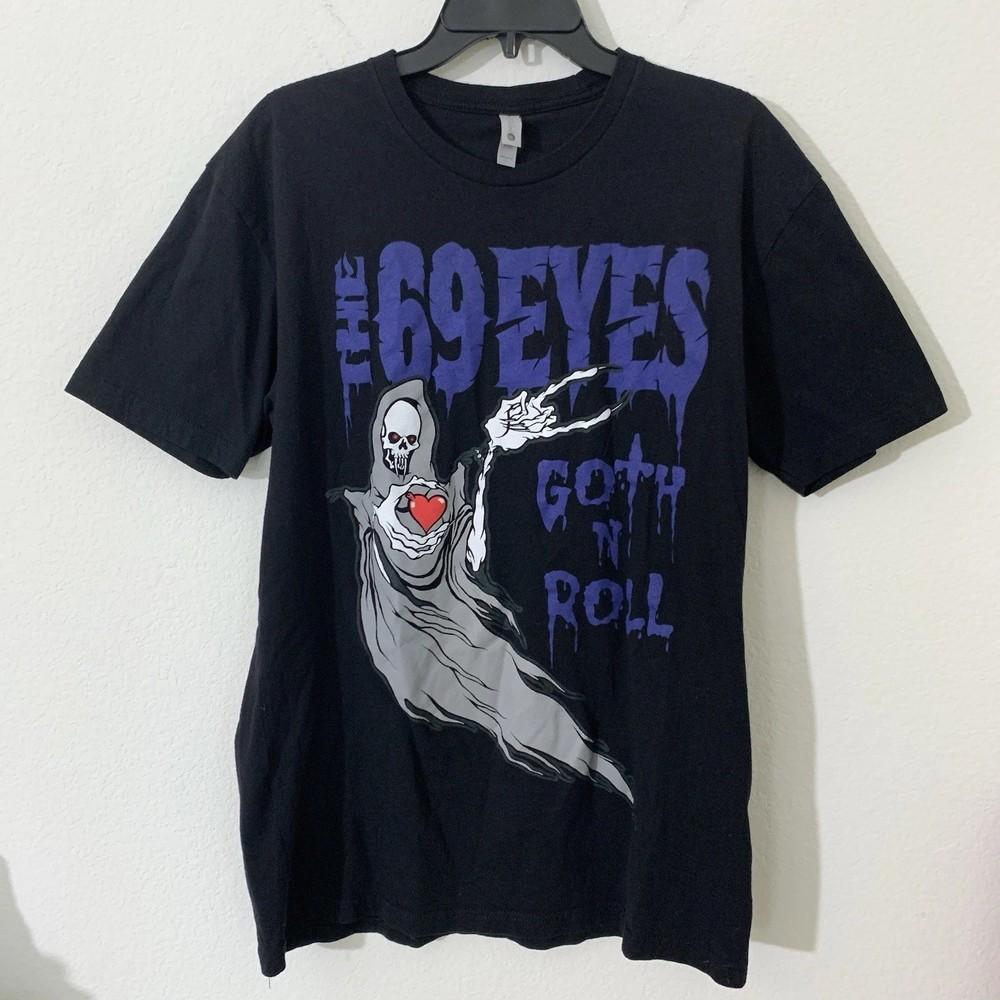 

The 69 Eyes Band Goth and Roll Grim Reaper Black Shirt S to 5XL AA882 Unisex T-Shirt XXL