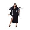 Halloween new vampire dark devil angel black hooded dress adult performance clothes