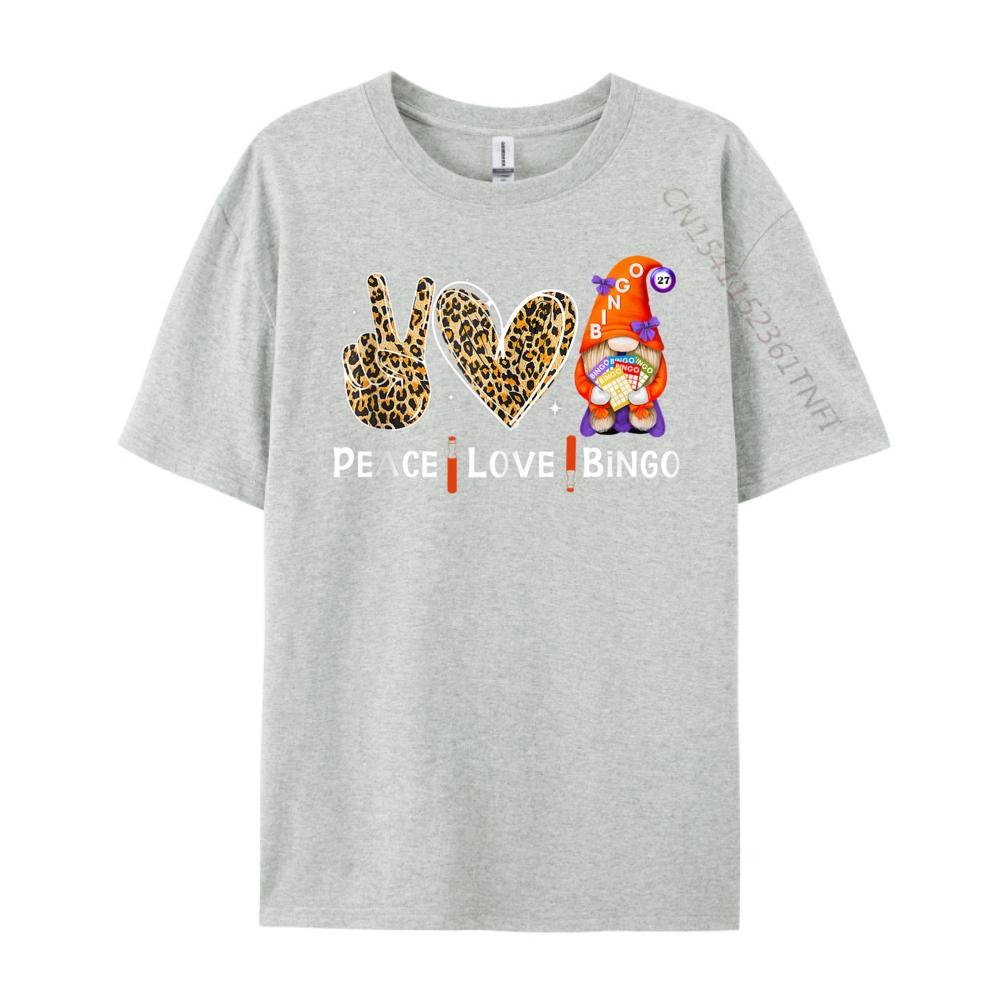 Peace Love Bingo Oversized T Shirt Unisex TShirts Tshirt Loose Graphic Tees New Shirts And TShirts Luxury Clothing