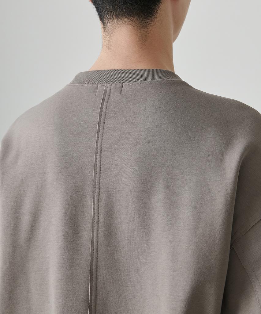 MUSINSA STANDARD Flat Terry Raw Edge Cutting Oversized Sweatshirt [Dusty Beige]