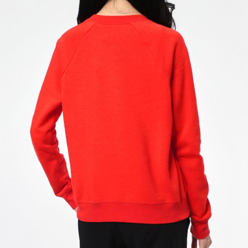 Nike Casual Sports Crew Neck Logo Sweatshirt Women sweatshirt Red BV4113-675