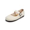 Augustine soft-soled French Mary Jane women's shoes 2025 new autumn flat-soled single shoes small leather shoes women's skirt