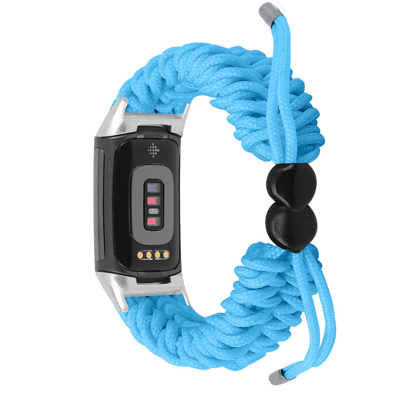

Класичний тканинний плетений мотузковий ремінець для браслета Fitbit Charge 5, регульований жіночий чоловічий ремінець для годинника Fitbit Charge 6 Smart Watch For fitbit charge 6