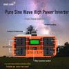High-Power Car-Mounted Pure Sine Wave Inverter: 12V/24V to 220V/48V/60V Battery Converter.