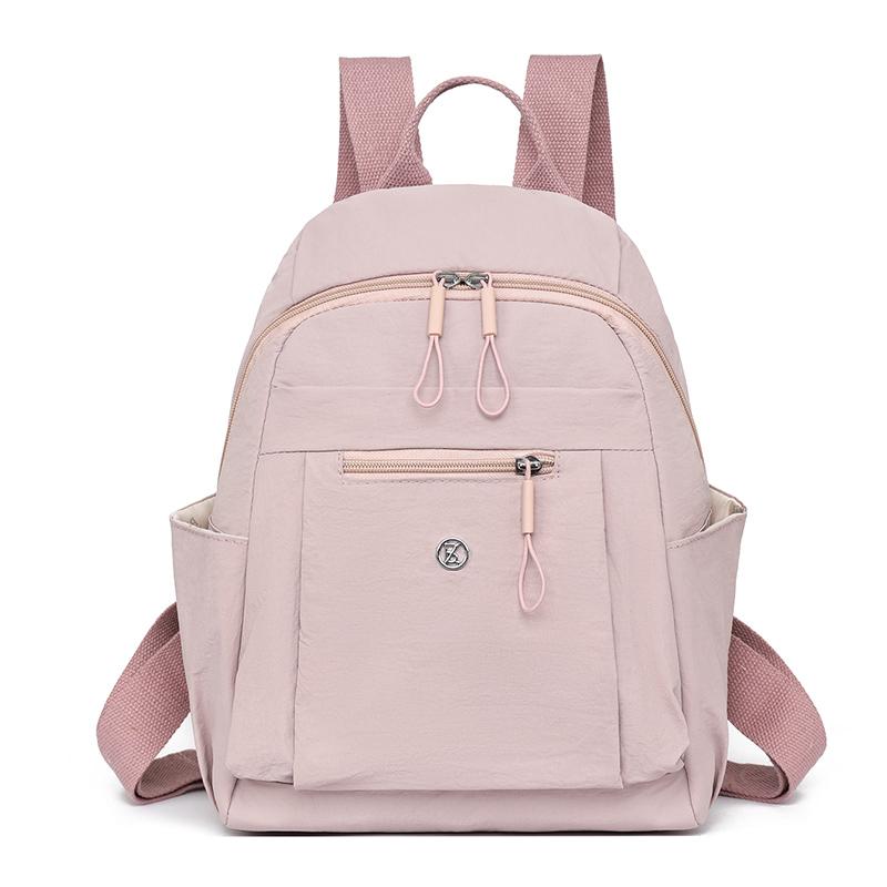 

New Style Summer Women s Crossbody Bag Lightweight Foldable Nylon Backpack Handheld Casual Purse рожевий