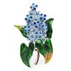 Emaille Lila Blumen Broschen Schönheit Frühling 4-farbige Nelkenblume Party Büro Broschen Pins Geschenke.