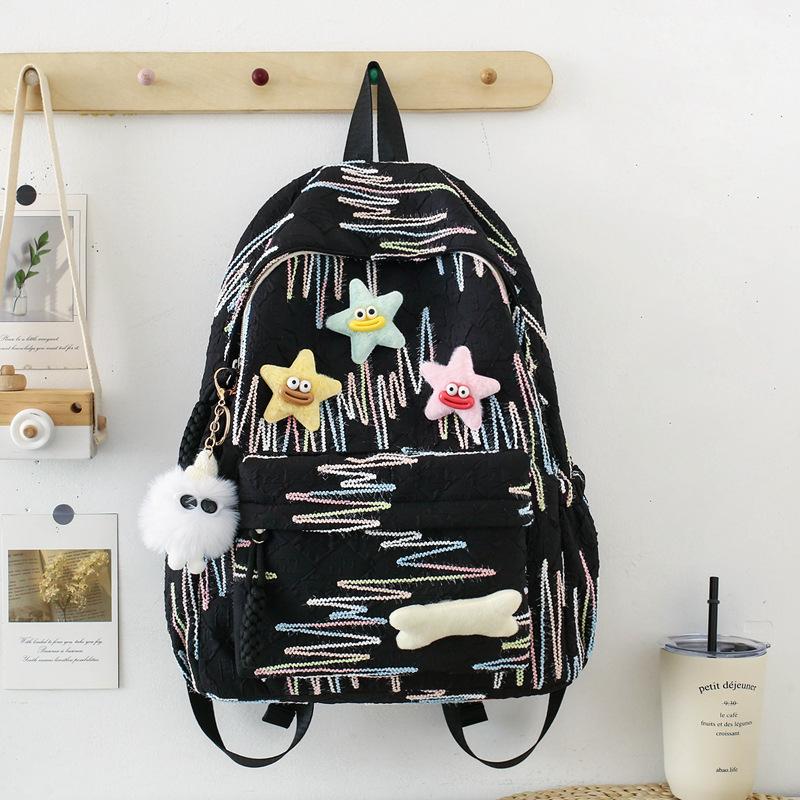 New Stylish And Attractive Backpack For College Students Cute And Large-Capacity Suitable For Young Girls Versatile Backpack