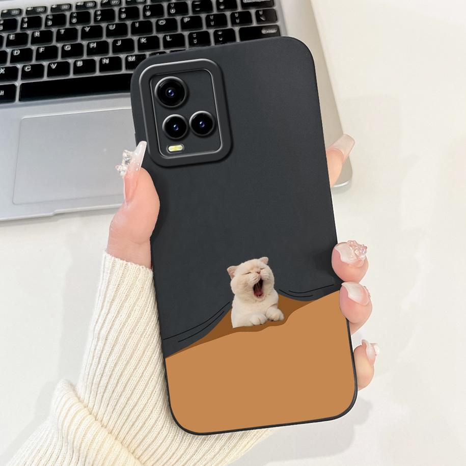 For Vivo Y33s Case V2109 Shockproof Cover Cute Dinosaur Panda Fundas Cases For Vivo Y21 2021 Y21A Y21S Y21T Y33T VivoY33s Bumper