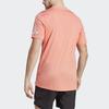 Adidas Run It Letter Logo Print Crew Neck T-Shirt Men Tops Pink IC7646