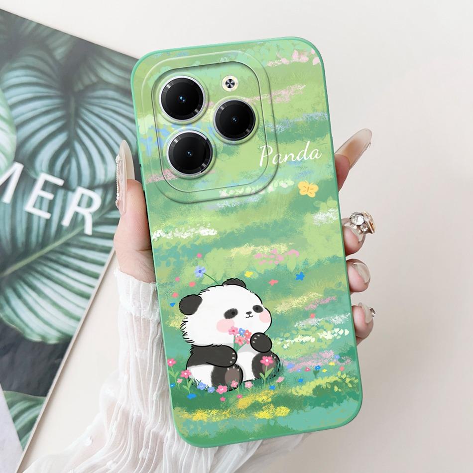 For Infinix Hot 40 Pro Case Hot 40 40i 40Pro Hot40 Hot40i Cute Panda Rabbit Cartoon Soft Silicone Shockproof Phone Cases