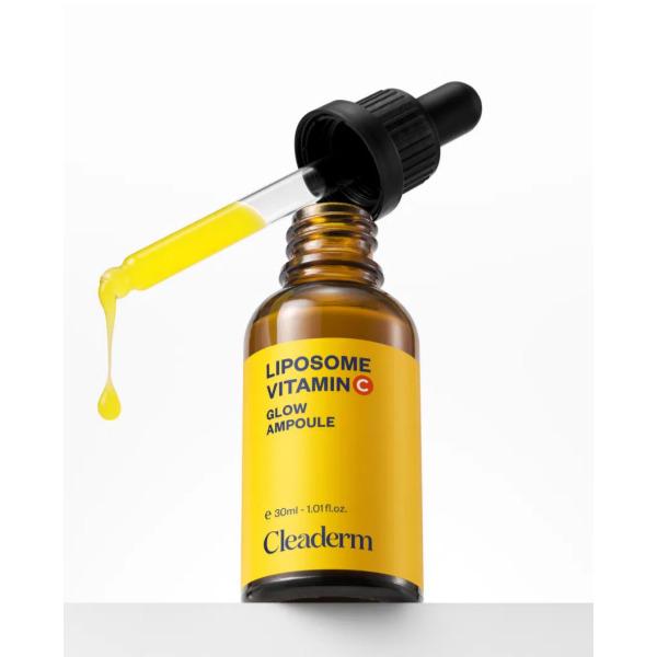 CLEADERM Liposome Vitamin C Dark Spot Glow Ampoule 30ml + Dark Spot Cream 55ml Set