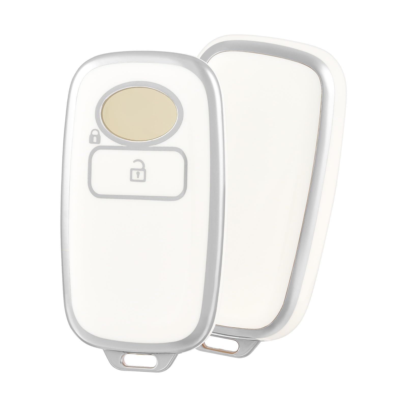 

OFF WE GO TANTO LA650S LA660S Новый чехол для смарт-ключа, совместимый с Toyota, 2 кнопки, бело-серебристый белый