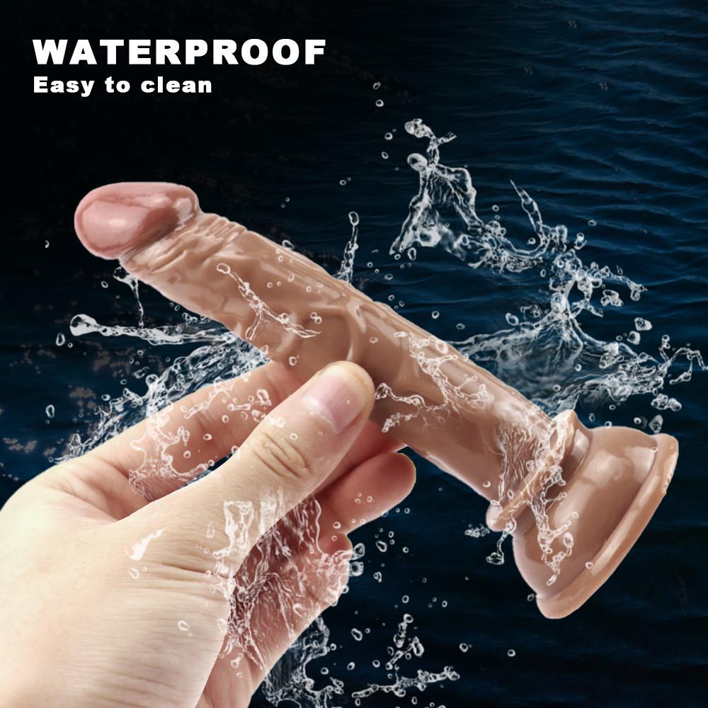 Realistické dildo pro ženy Muži Soft Jelly přísavka Penis Anální anální kolík Crystal Dildo Erotické hračky Penis Dick Dildos pro anální