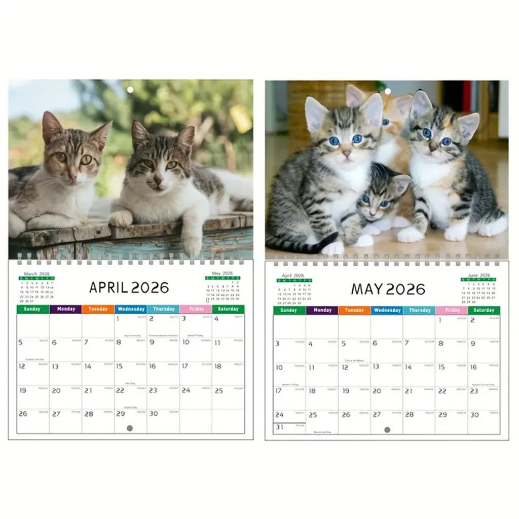 Personalized Photo Calendar For Cats And Dogs, 2026 Planning, Thick Paper Calendar, Gifts For Adults And Children