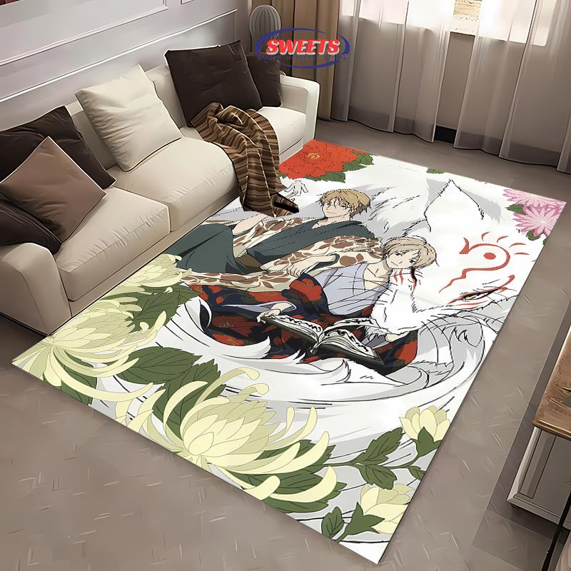 

New Bilibili Natsumes Book Anti-slip Rug Sound Insulation for Living Room Bedroom Durable Washable Mat 40x60cm (16x24in)
