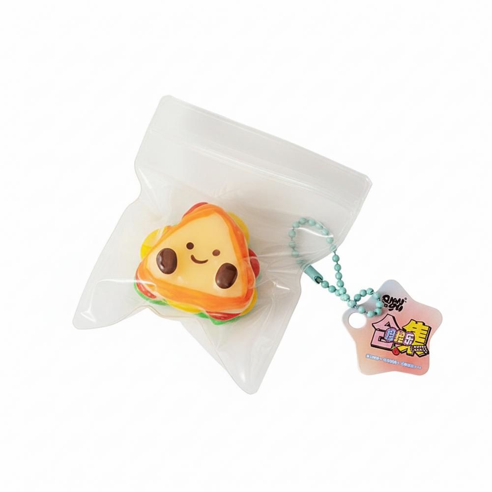 Kawaii Sandwich Dumpling Toy Soft Stress Relief Fidget Toys for Kids Adults Cute Food Play Simulation Toy