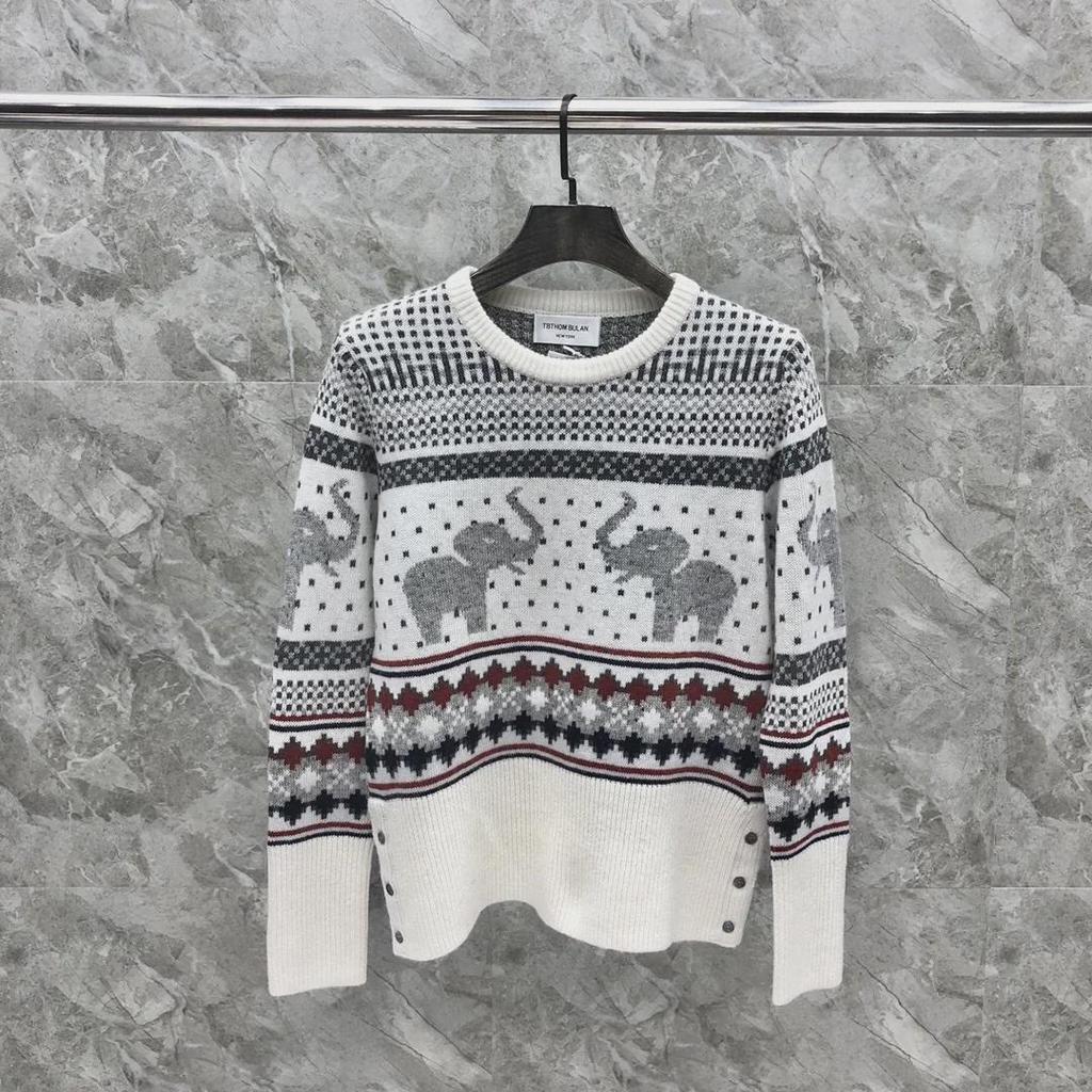 Unisex High-Quality Elephant Wool Sweater - Casual, Versatile, Trendy, Round-Neck for Autumn/Winter