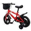 Kids Bike Adjustable Height 12 Inch Bike with Training Wheels Basket Pedals for 3 to 6 Years Old Boys Girls