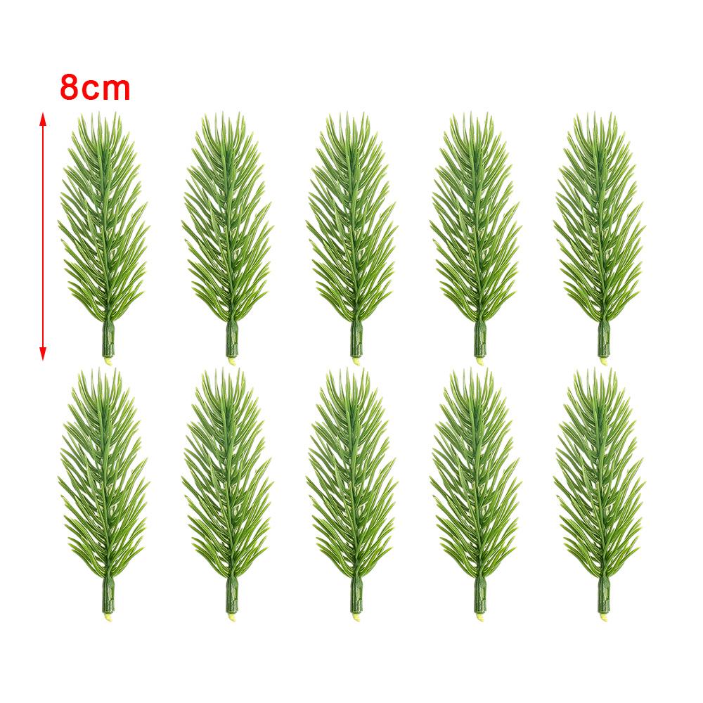 30/10Pcs Artificial Pine Branches Christmas Green Plants Pine Needles DIY Xmas Tree Garland Home Navidad Party Decoration Flower