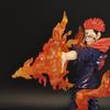 Jujutsu Kaisen Ryomen Sukuna Itadori Yuji Flame Effect Anime Collectible Figure Model Statue Desktop Decoration Collectable Toys