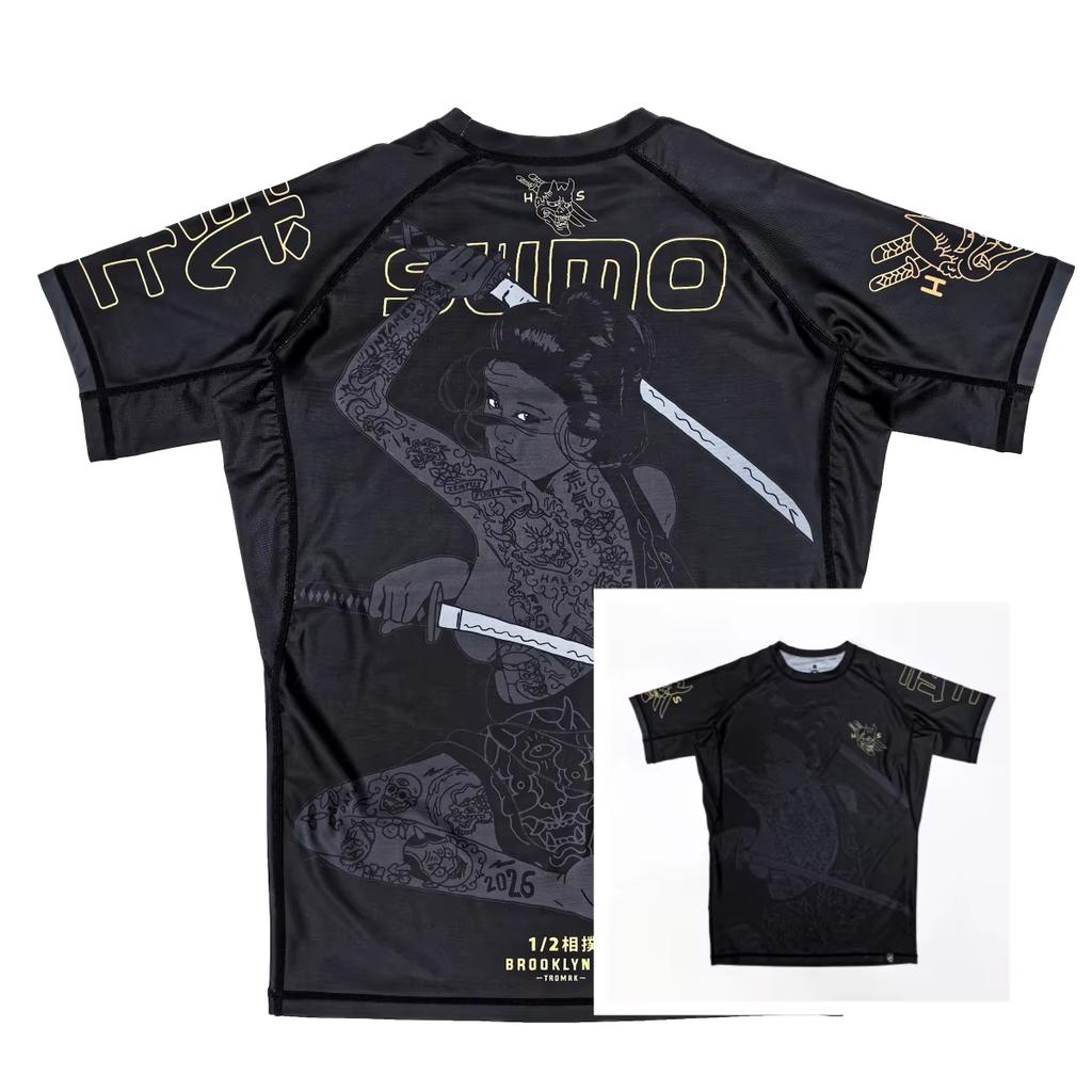 Erkek BJJ/MMA Rash Guard Amerika Eski Okul Tarzı Athleisure Tişört Yazlık Nefes Alabilen Hızlı Kuruyan Günlük Fitness Antrenmanı İçin Çocuklar