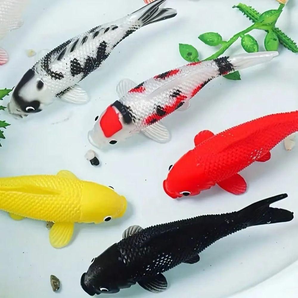 Lifelike Appearance Artificial Koi Fish Realistic Texture Goldfish Model  Aquarium Decoration