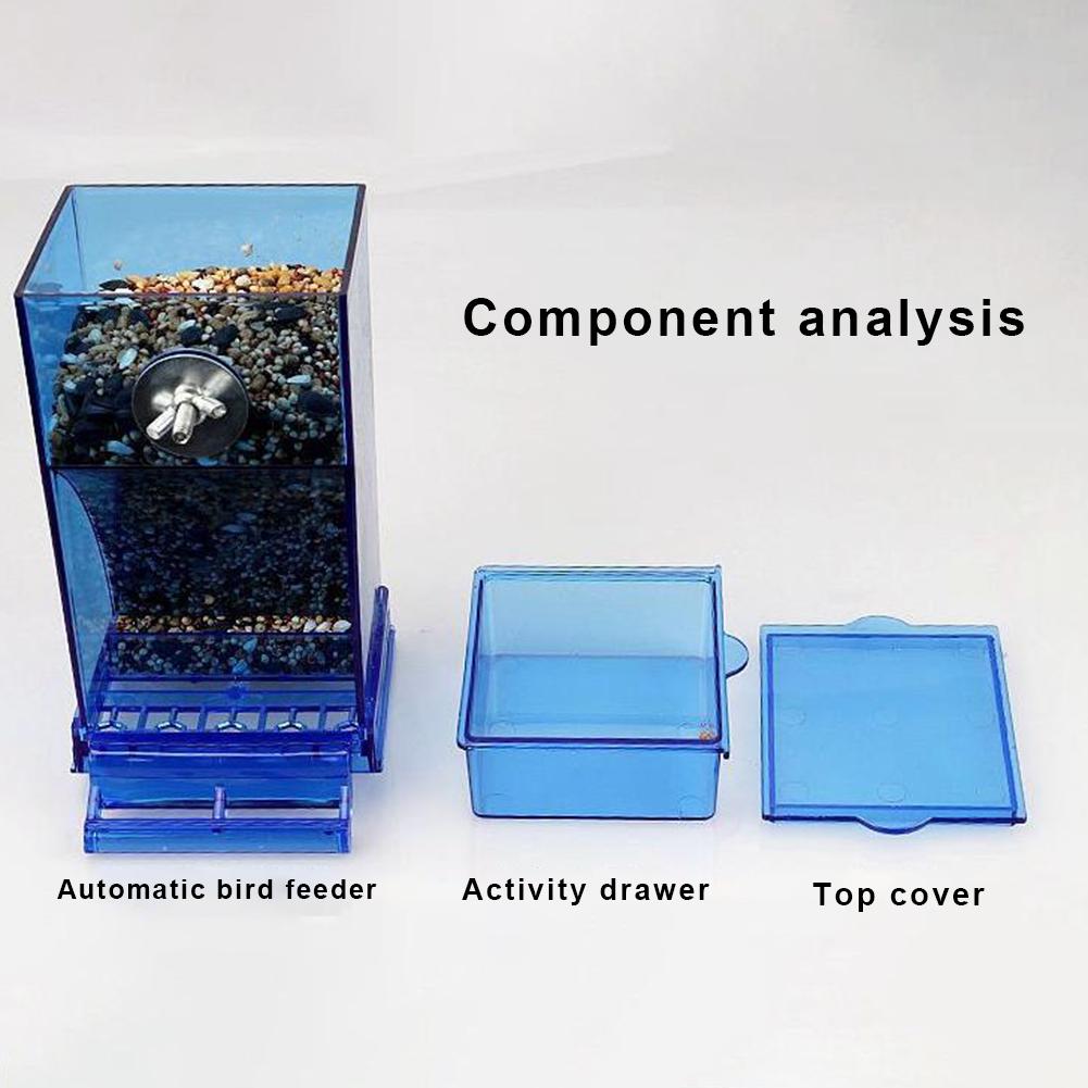 Bird Automatic Water Dispenser Parrot Feeding Cage Automatic Water Dispenser Parrot-Seed Container Food Feeding Cage Water Dispe