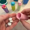 Creative Cute Bottle Key Chain Pendant 3D Printed Lip Balm Holder Bottle Key Chain Bag Decoration Craft Gift Keychain Car Gifts