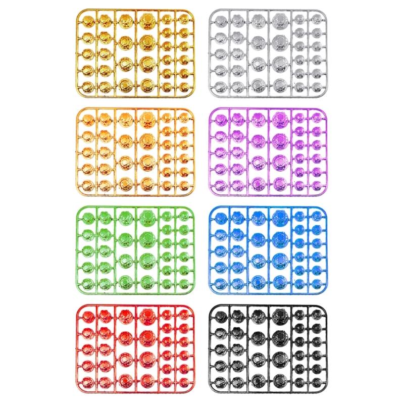 Covers Motorcycle Engine Bolts Head Caps Cover ABS for Motorbike Scooter 13mm-21.5mm Screw Nut Bolt Caps