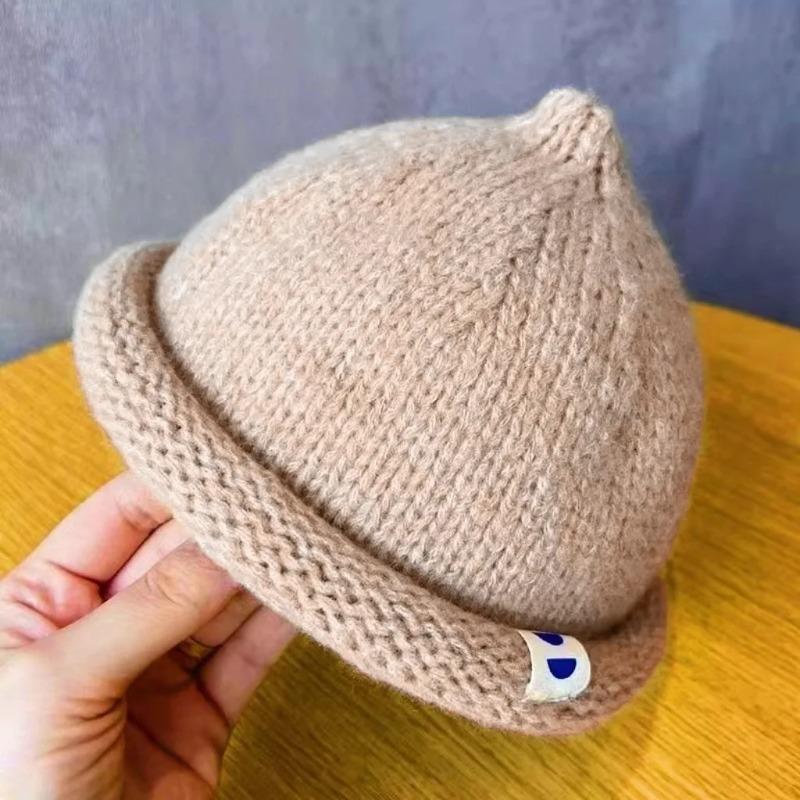 Koreietiško Ins stiliaus vaikiškos megztos kepurės Žieminės kūdikių kepuraitės Berniukų Mergaičių Mada Žaidimų veiklos Kepurė Vaikų aksesuarai 1-3 metų