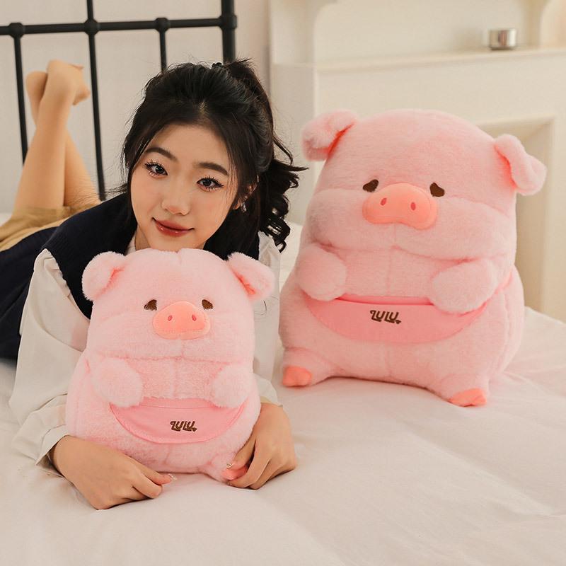 Lulu Pig Plush Toy: Cute Dressed Pig Doll for Kids, Perfect Gift