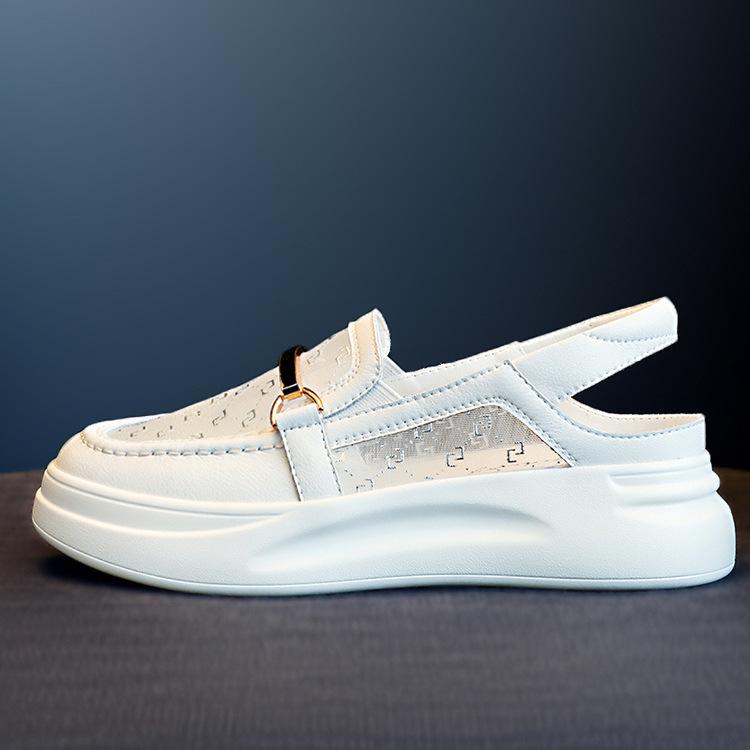 Summer New Fashion Women's Casual Walking Shoes Mesh Hollow Breathable Comfortable White Shoes
