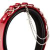 PU Leather Buckle Hairhoop for Women with Chain Decors Japanese Girl Headband Cosplay Dress Up Accessories