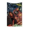 F-Foo F-Fighters Flag Rock Music Band Banner HD Printing Tapestry Exhibition, Music Band Fans, Garage Decor