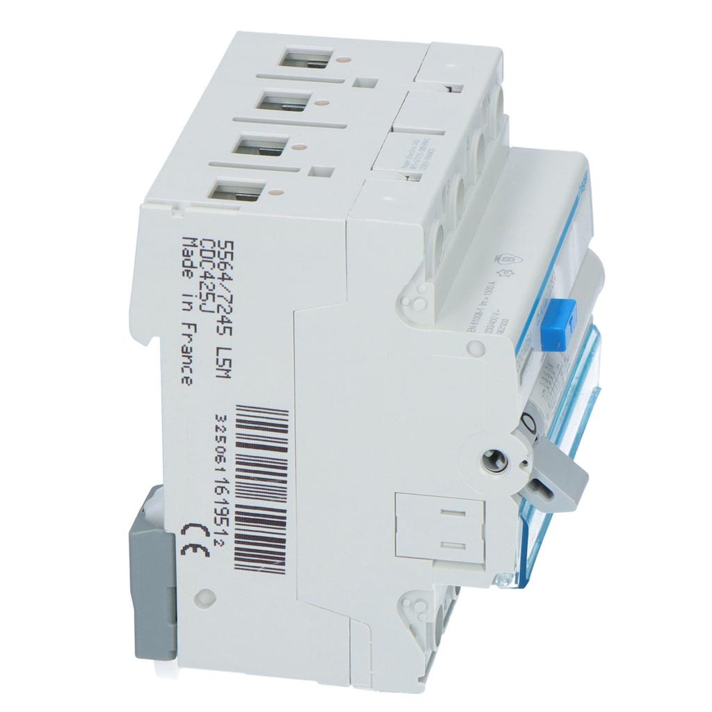 25A, 30mA, 4-pole differential circuit breaker, AC type