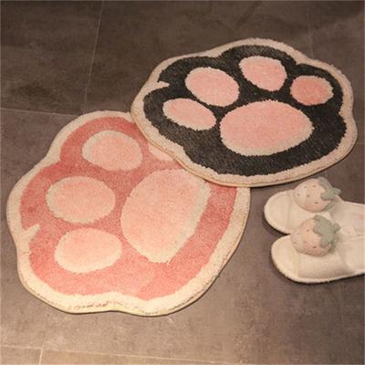 Alfombra antideslizante para baño, alfombra para puerta de dormitorio, alfombra para puerta con garra de maullido, alfombra para el hogar, alfombra absorbente para el suelo del baño