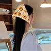 Fashion Knitted Headscarf Outing Ins Sweet and Cute Style Handmade Knitted Hairband Women's Hair Accessories Triangle Hair Scarf