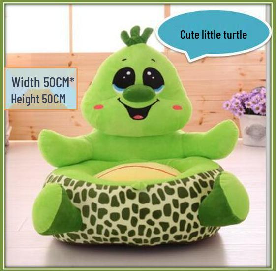 Lazy Kids' Plush Animal Sofa: Dinosaur, Giraffe, Elephant Dolls