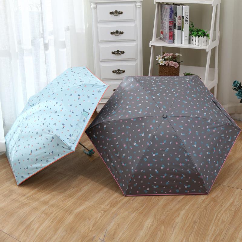 Mini umbrelă mică de buzunar pentru femei, umbrelă de soare anti UV, umbrelă de ploaie rezistentă la vânt, umbrelă portabilă pliabilă pentru băiat și fată