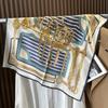 Korean Chain Silk Silk Scarf Small Square Scarf Women's Shawl Summer Thin Sunscreen Headscarf Neck Protection Small Scarf