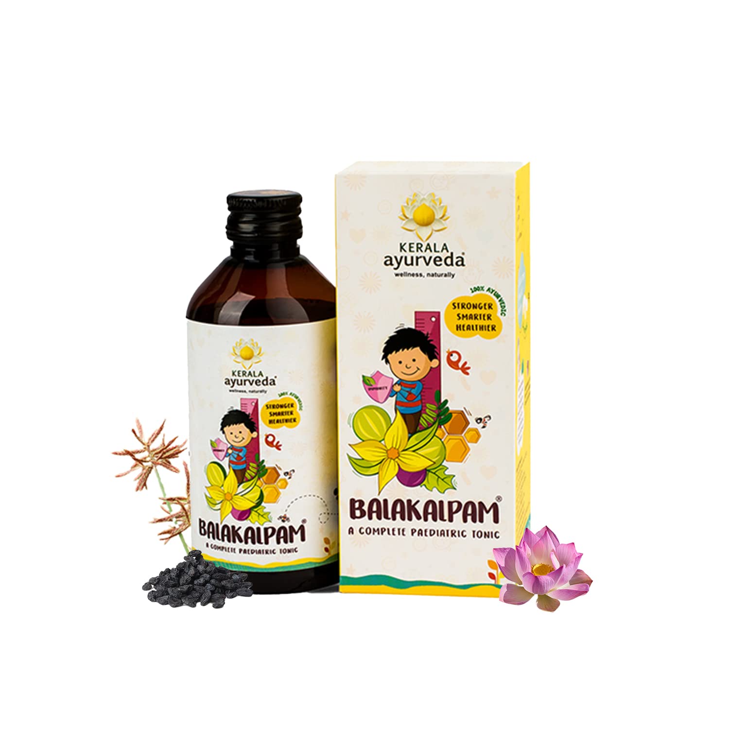 

Kerala Ayurveda Balakalpam 200 ml Ayurvedic Tonic For Kids Immunity Digestive Health Booster