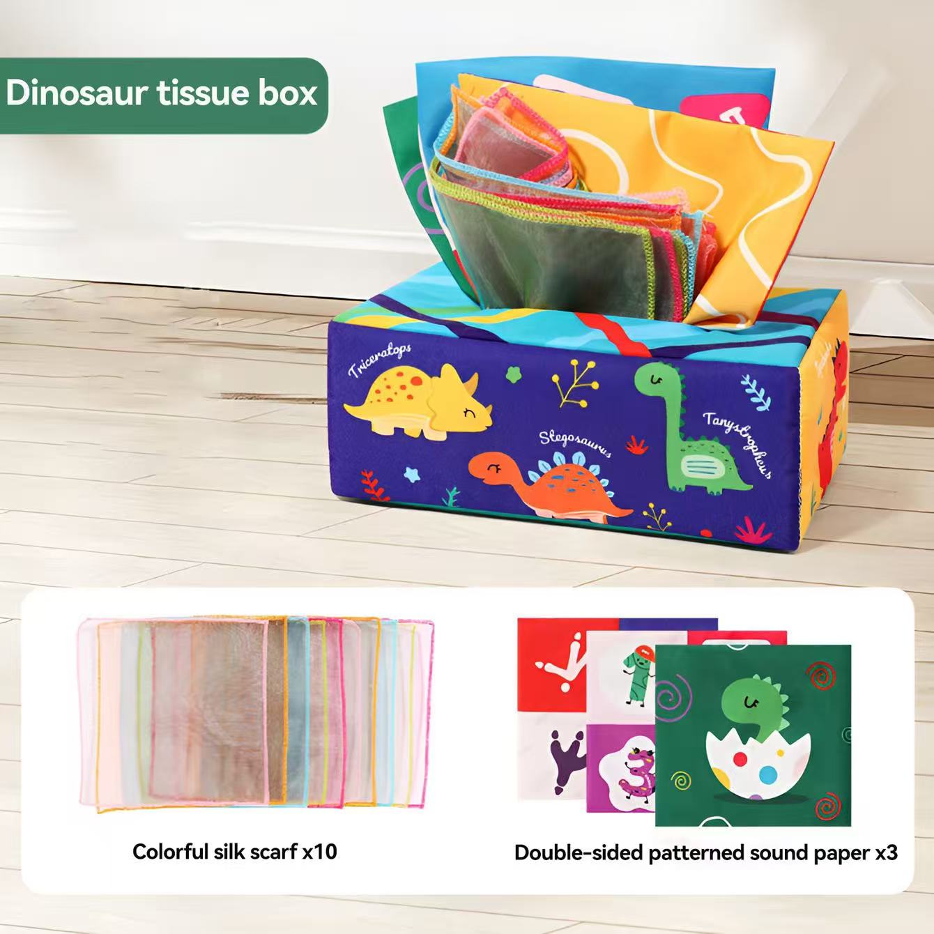 Tissue Box Sensory Toy, Multipurpose Crinkle Tissue Sensory Toy, Comfort Toy, Birthday Gift, Comfort Toy 1 box